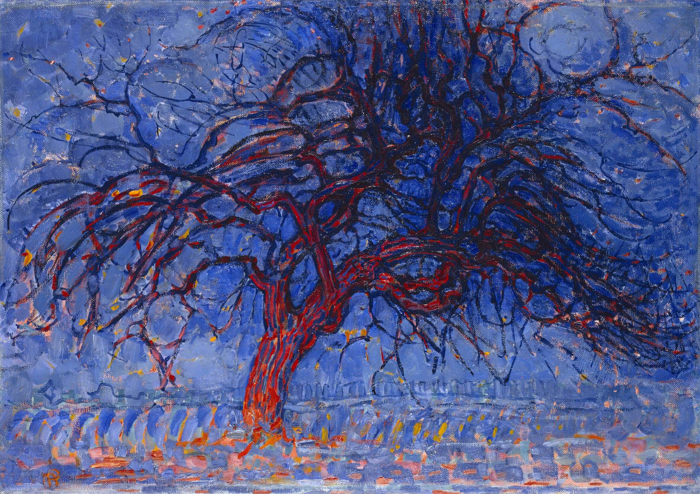 l'abre rouge oeuvre par piet mondrian